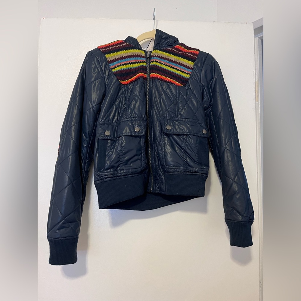 Navy Blue Puffer Coat